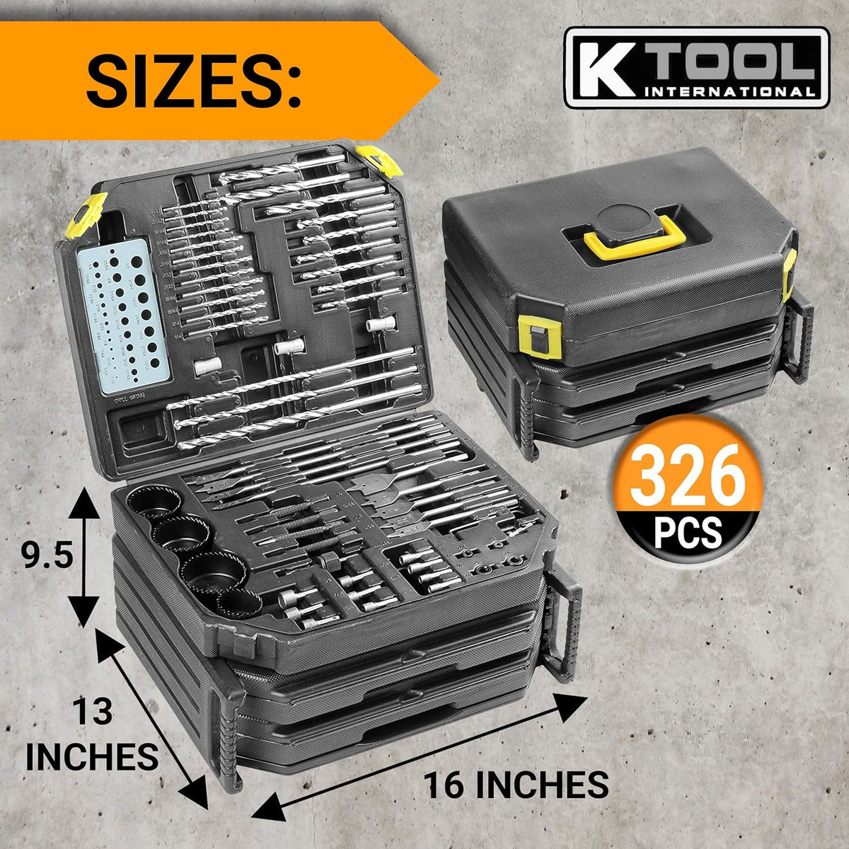 326 Piece Drill Bit Set with Case X660