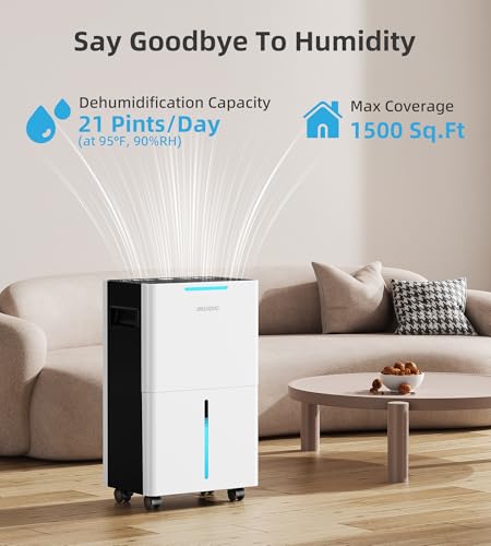 21 Pints Dehumidifier with Drain Hose Y181