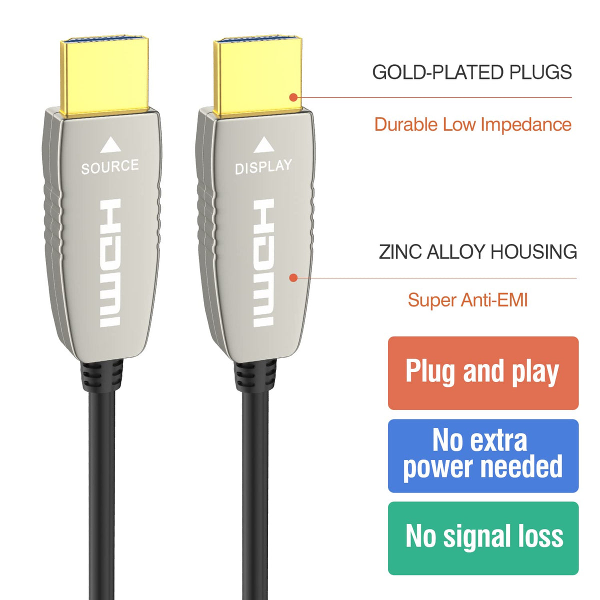 4K60HZ HDR 10 feet HDMI Fiber Cable F772