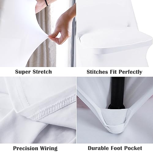 50pcs Black Stretch Spandex Fitted Chair Cover L6578