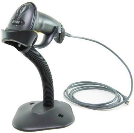 Black Handheld Barcode Scanner with Stand and USB Cable N42635