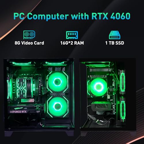 Intel Core i5 14400F RTX 4060 32GB RAM 1TB SSD Tower Computer O12012