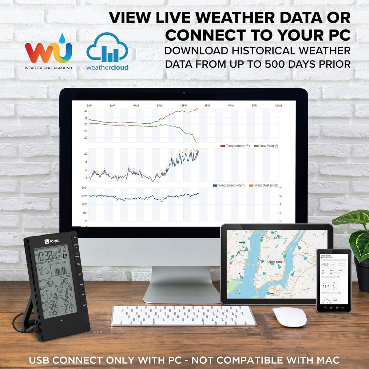 5-in-1 Indoor/Outdoor Weather Station U8984