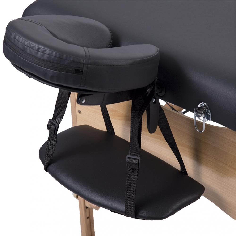 Black 84" Massage Table with Carry Case M119567