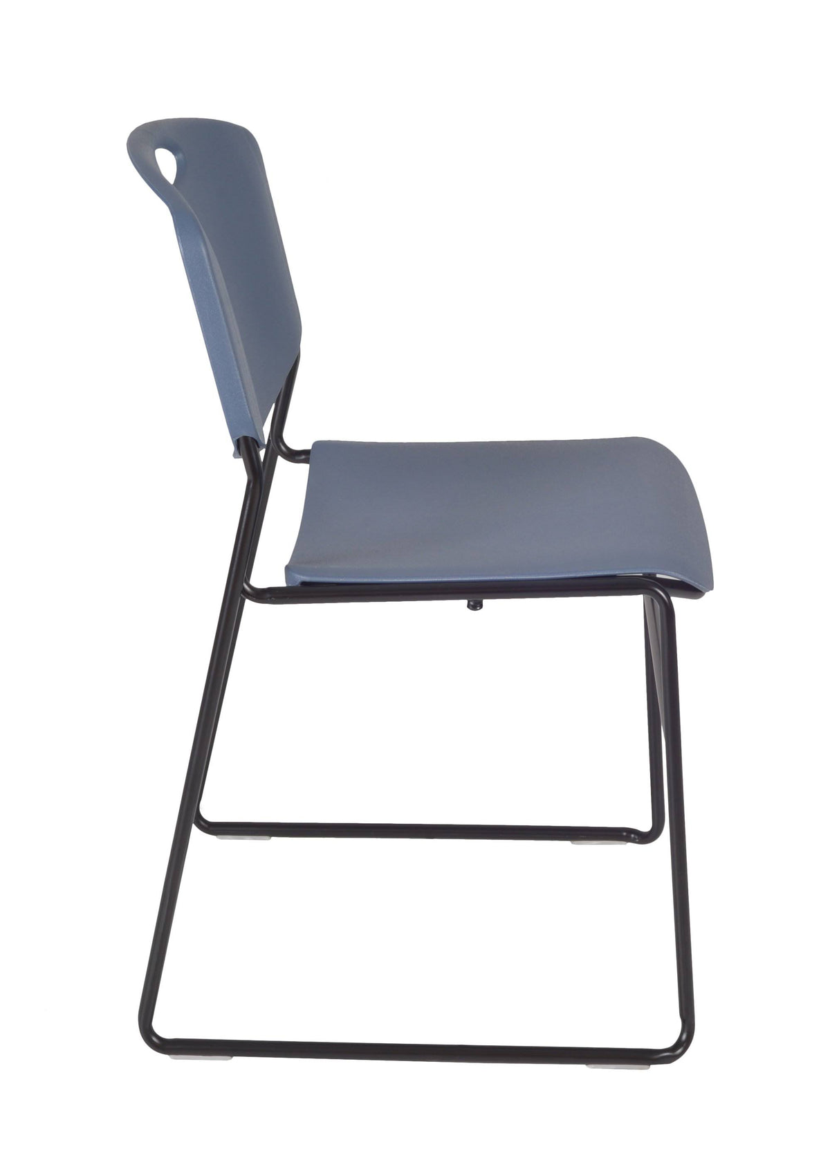 60x22 Training Table Mocha Walnut and 2 Stack Chairs Blue X2743