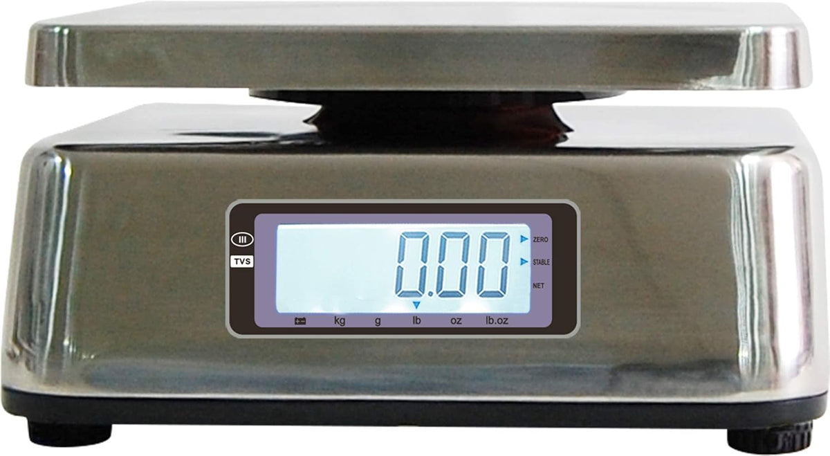 Stainless Steel Washdown Scale, 30lb Capacity A67251