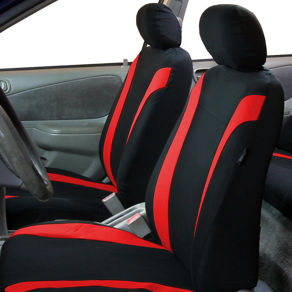 Full Set Flat Cloth Car Seat Covers with Split Bench S3982