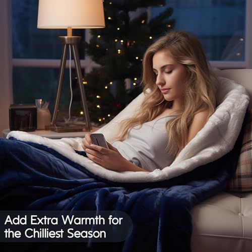 62" x 84" Soft Fleece Twin Size Electric Blanket A877292