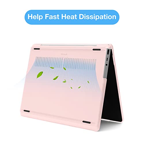 Case Only Compatible with Microsoft Surface Laptop Go 12.4 inch, Protective Plastic Hard Shell K5525