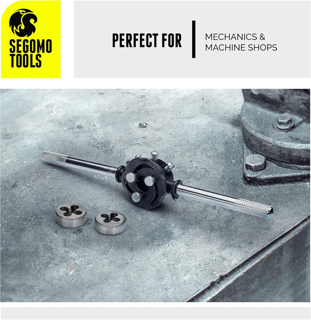 60 Piece Metric & SAE Tap & Die Tool Set with Storage Case V866