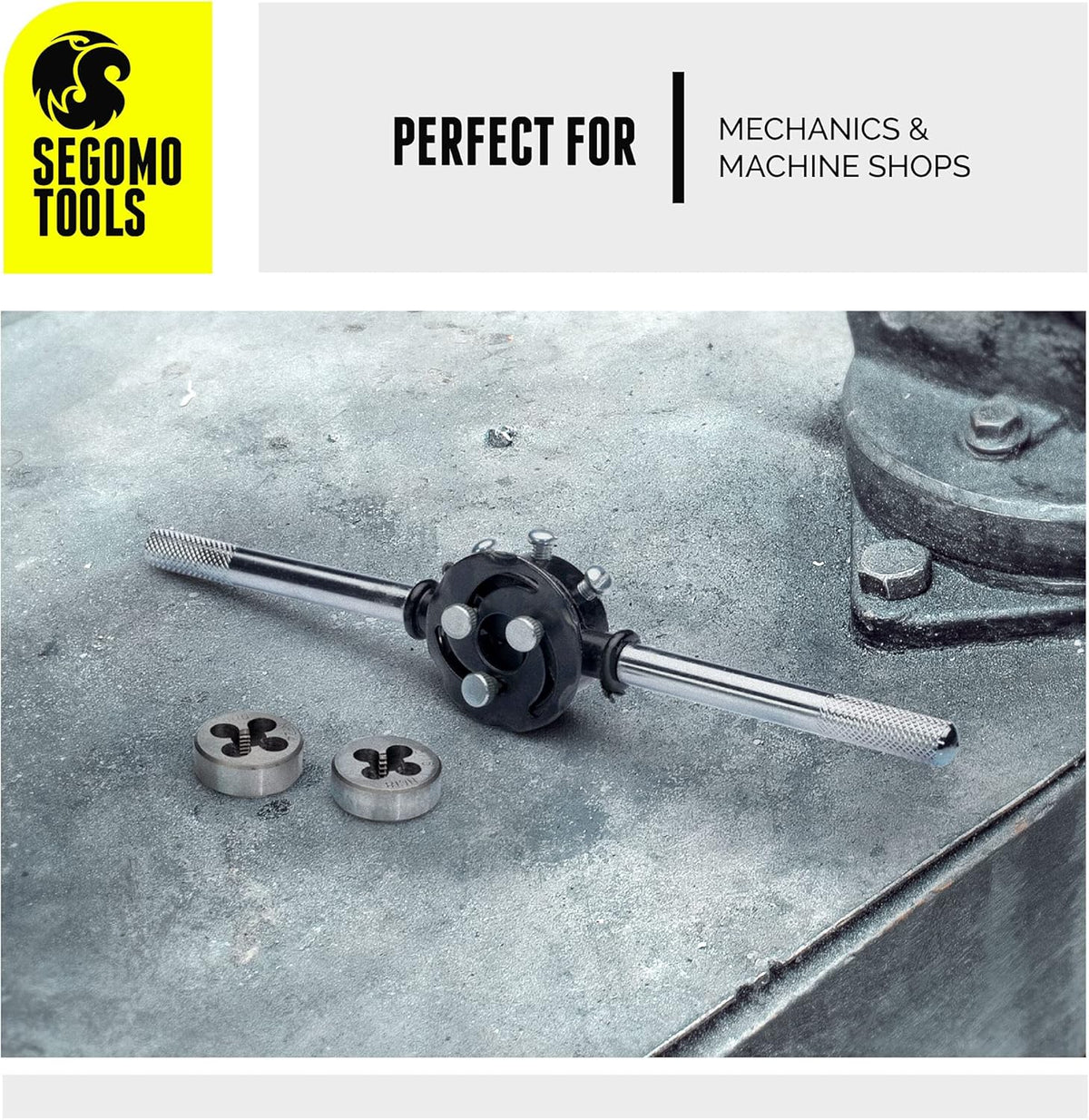 60 Piece Metric & SAE Tap & Die Tool Set with Storage Case V866