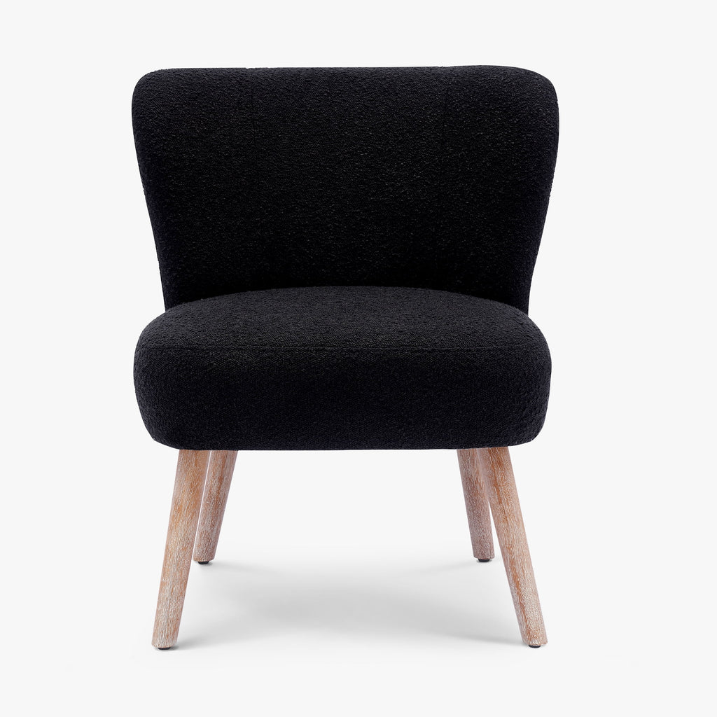 Black Boucle Accent Chair X44717
