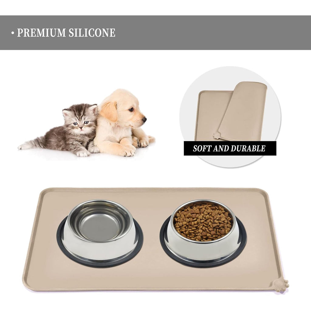 Waterproof Pet Feeding Mat with High Raised Edges M839
