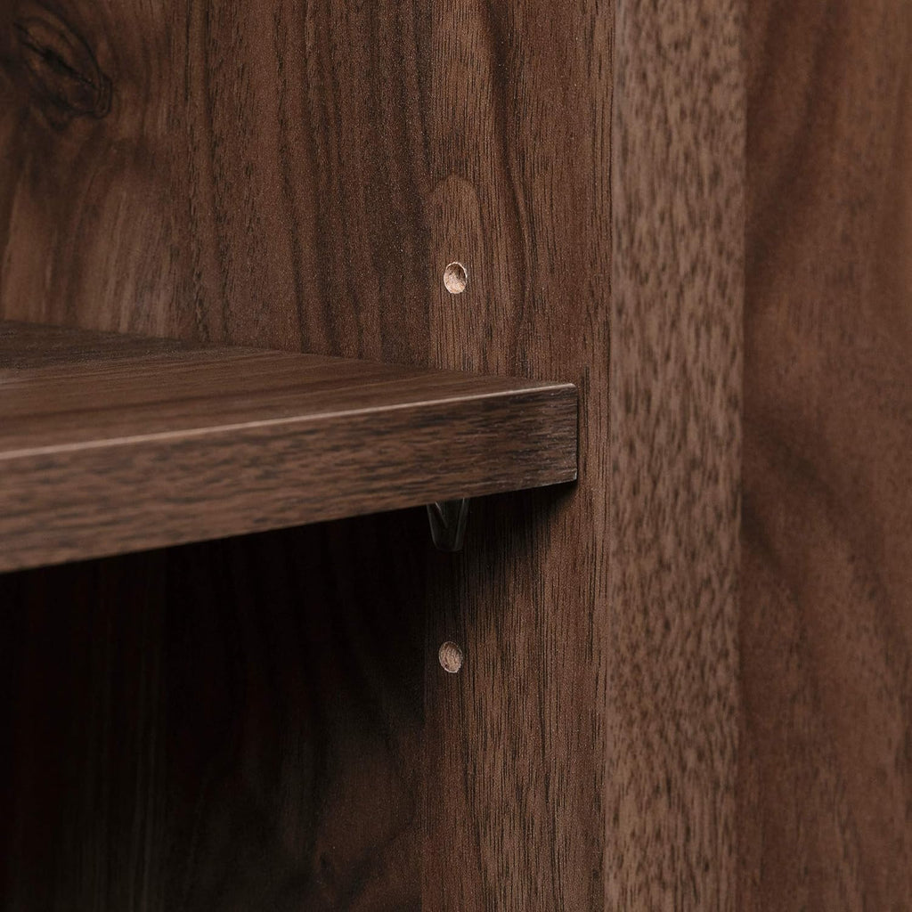 Natural Walnut Buffet with Faux Carrara Marble R387794