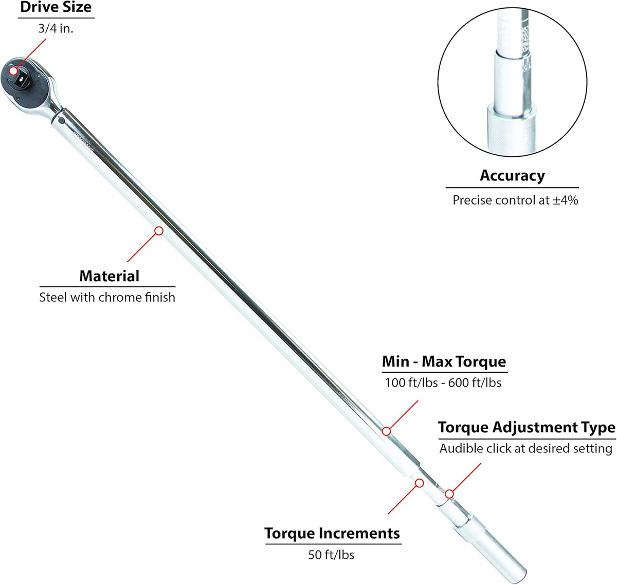 3/4 Drive Torque Wrench P185