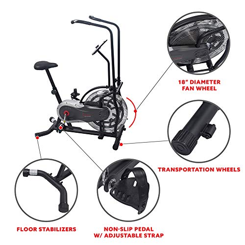 Air Bike Fan Exercise Bike with Digital Monitor and Adjustable Seat M734