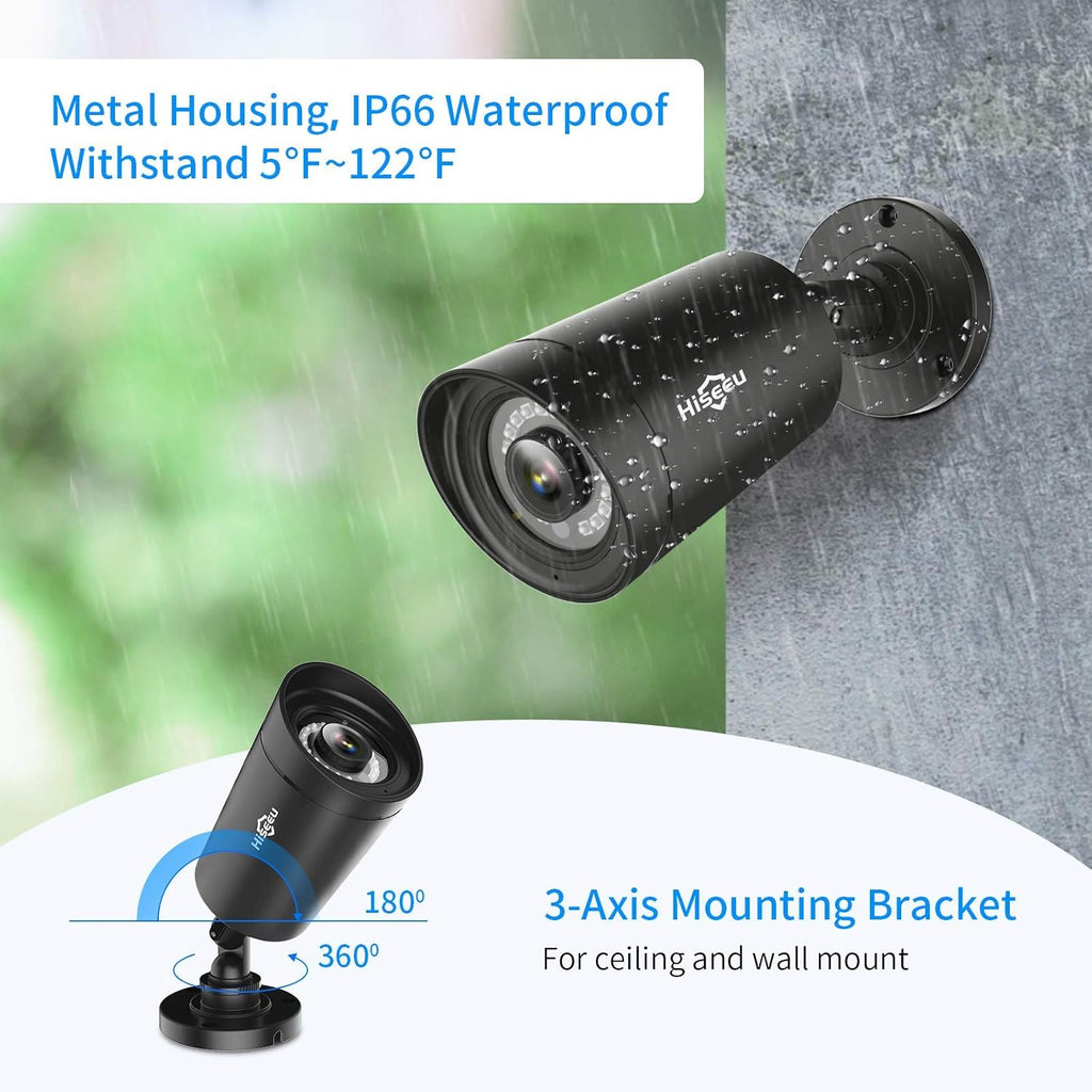 5MP 8 Channel Security Camera System with 3TB Hard Drive B942682