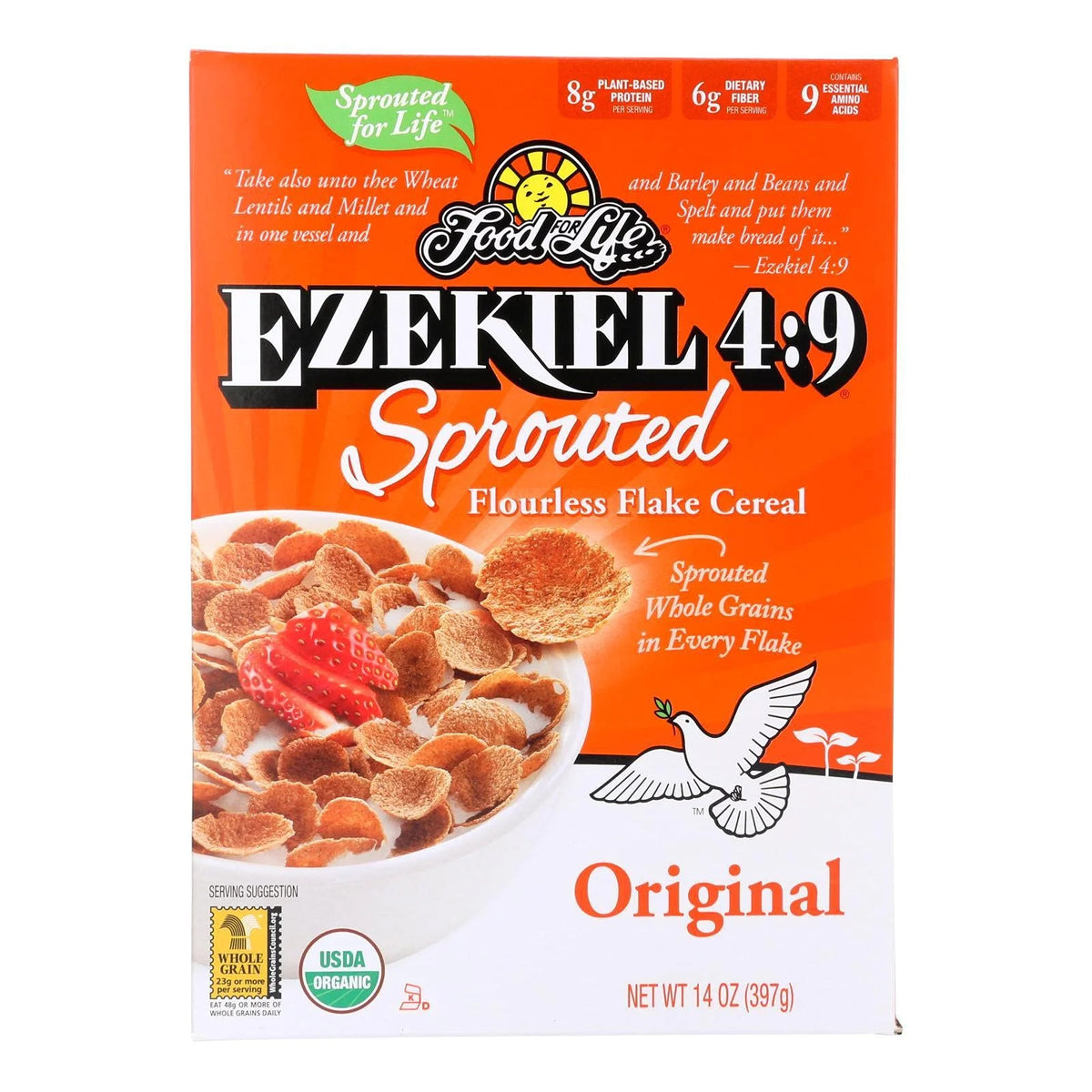 14 Oz Pack Of 6 Ezekiel Sprouted Grain Cereal R45406