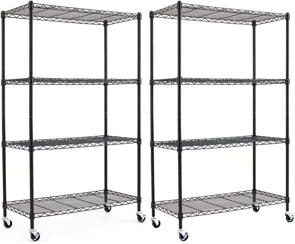 5-Shelf Adjustable Carbon Steel Wire Shelving Unit B3866