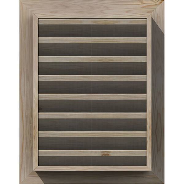 Unfinished Vertical Gable Vent G10412