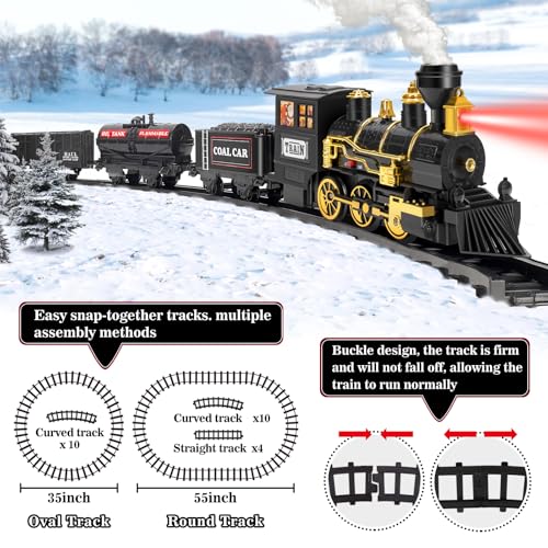 Electric Train Toy with Steam, Light & Sound S4720