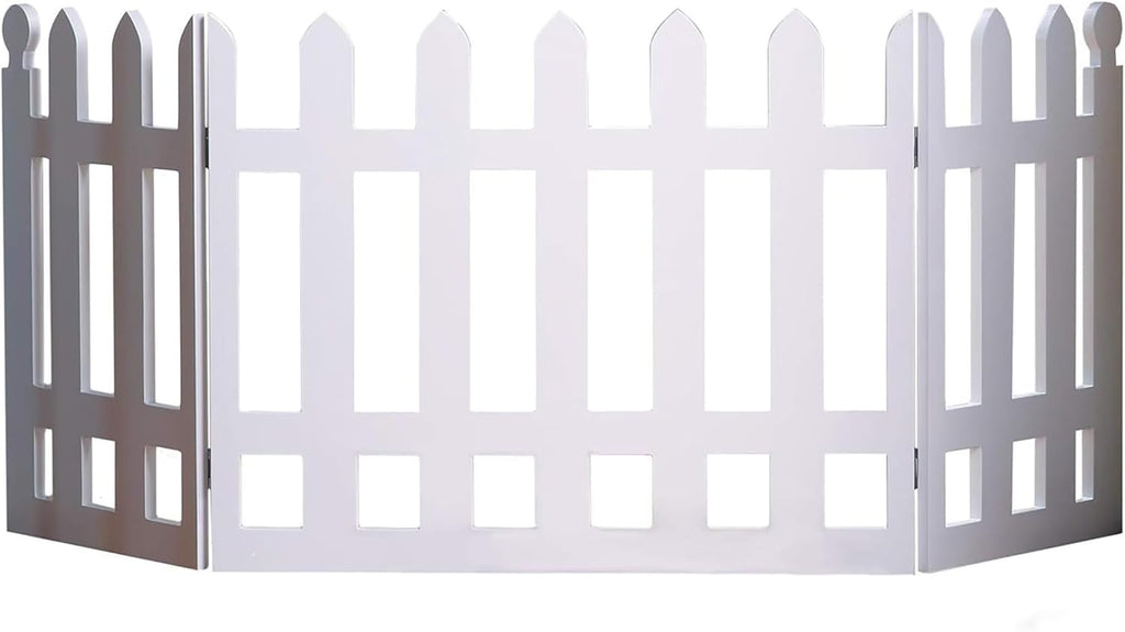 White Picket Fence Folding Pet Gate T375493