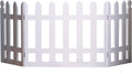 White Picket Fence Folding Pet Gate T375493