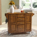 Kitchen Island with Solid Wood Top R980335