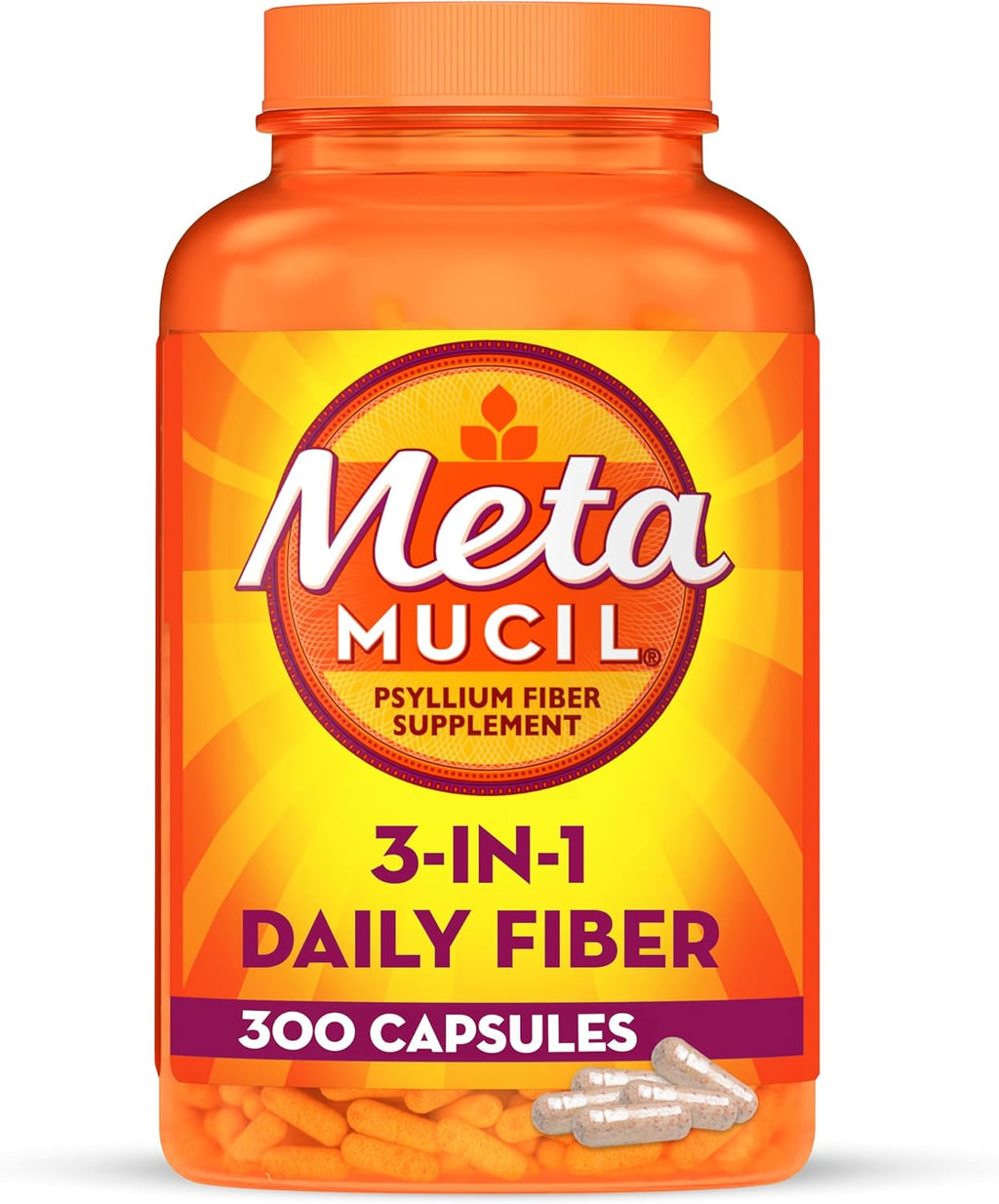 300ct Psyllium Husk Fiber Capsules R726917