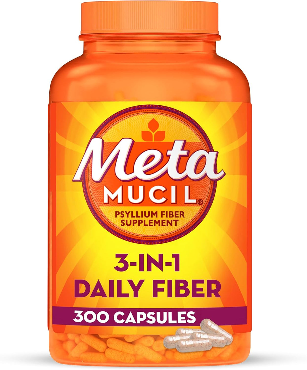 300ct Psyllium Husk Fiber Capsules R726917