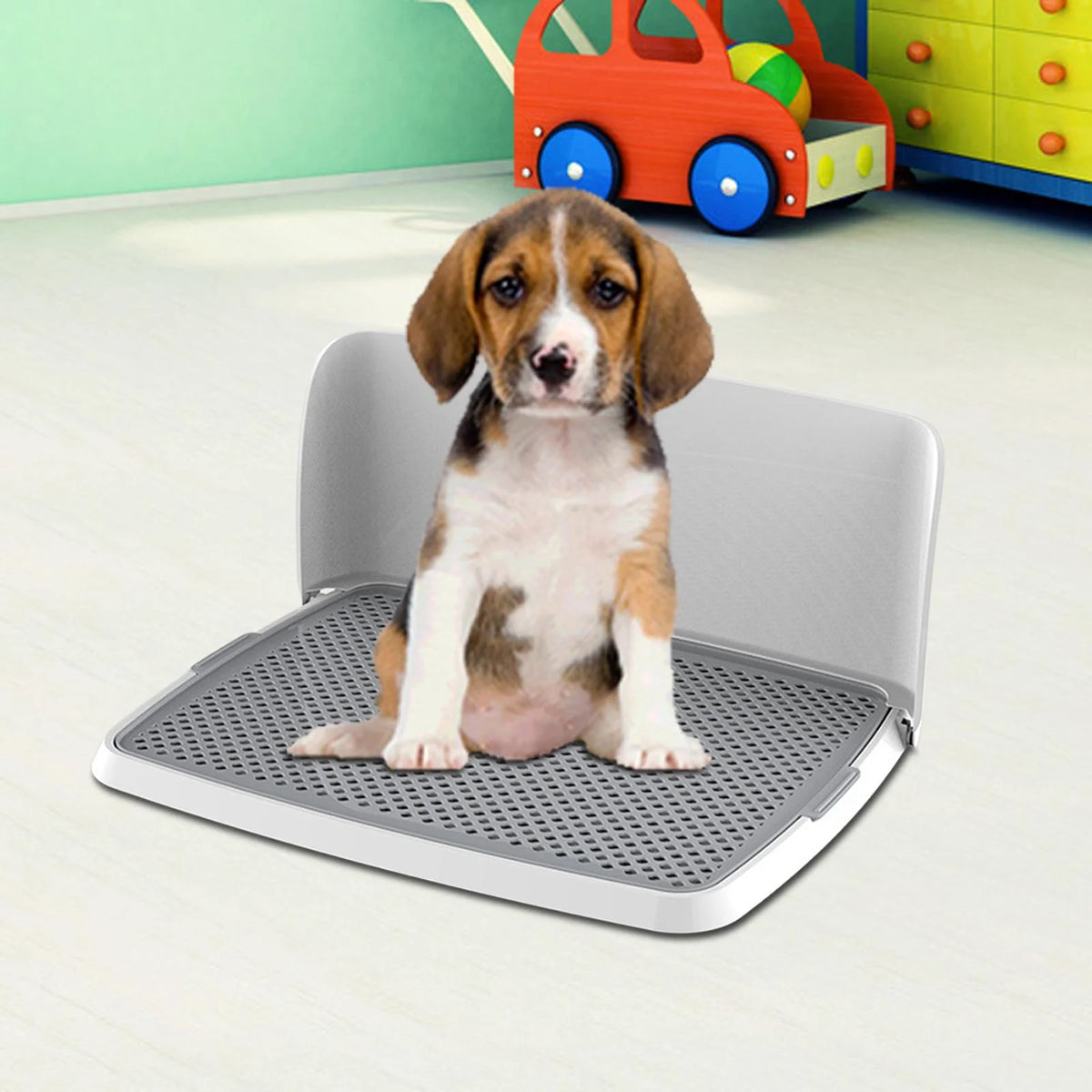 Dog Toilet Tray with Removable Pee Pad Holder 63cmx29cmx48cm L7896