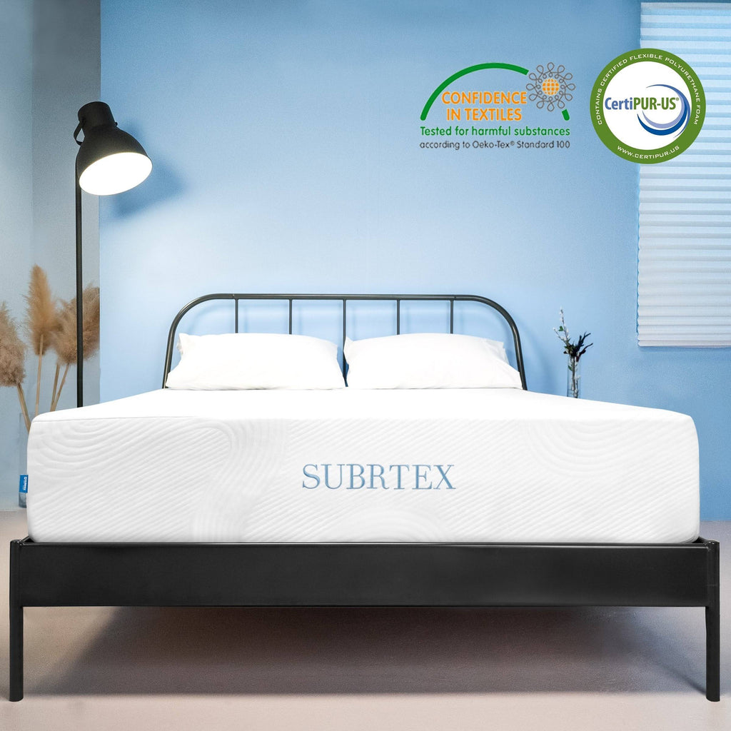 Twin Gel-Infused Memory Foam Mattress with Cover J45638