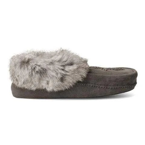 Charcoal Suede Moccasins A145
