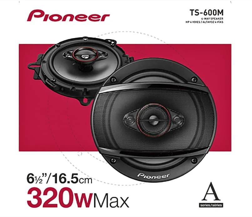 6-1/2 4-Way Coaxial Car Stereo Speakers B483093