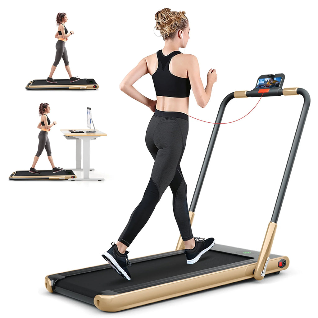 2.25HP 2-in-1 Folding Under Desk Treadmill A3543