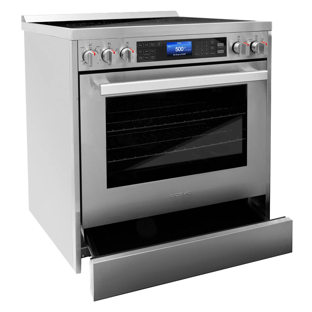 2 Piece Kitchen Appliance Package with Electric Range and Wall Mount Range Hood R359
