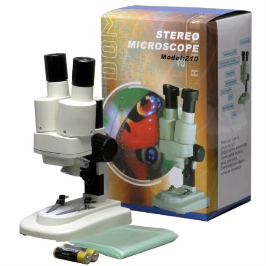 Portable Binocular Stereo Microscope, 20X and 40x Magnification M94201