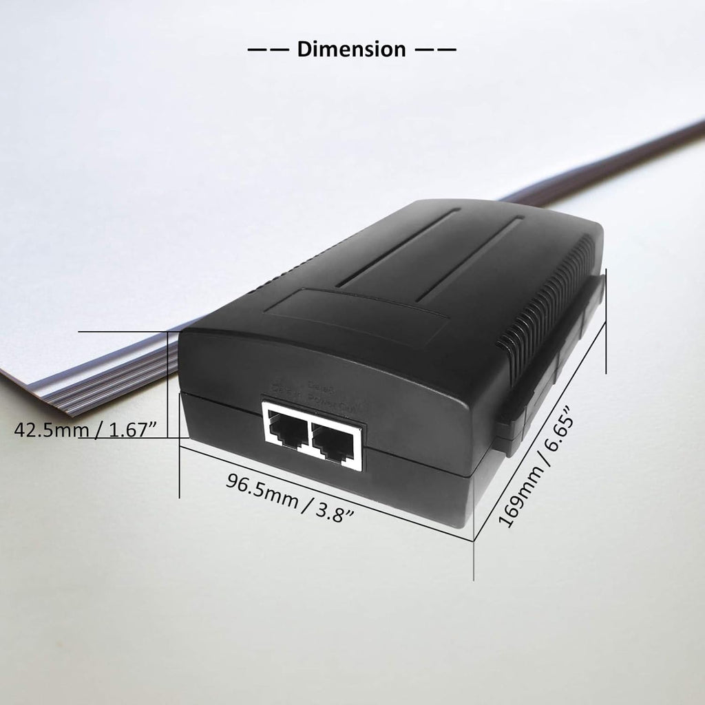 PoE Injector, Single Port 56V 95W Gigabit PoE++ Switch Midspan T564100