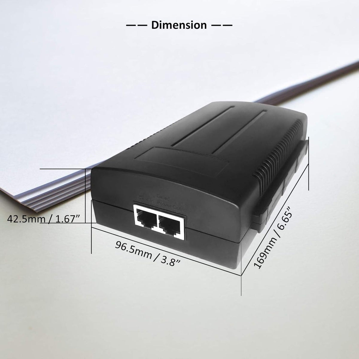 PoE Injector, Single Port 56V 95W Gigabit PoE++ Switch Midspan T564100