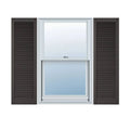 Tuxedo Grey Vinyl Louver Shutters, Per Pair Y140592