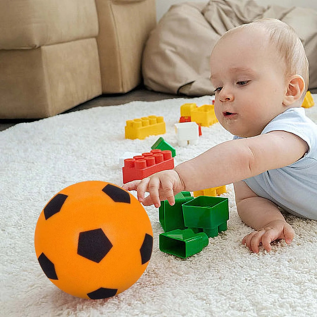 Mute Ball Indoor Children's Silent Football Racket Ball Sports Ball Toys Baby Sponge Ball Frame X148
