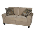 Velvet Loveseat with 2 Pillows L87875