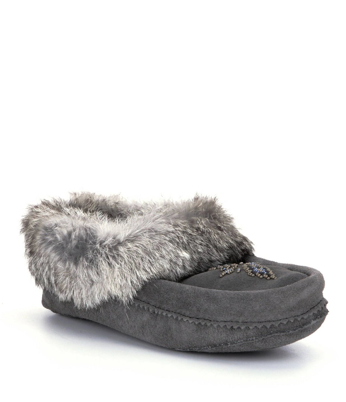 Charcoal Suede Moccasins A145