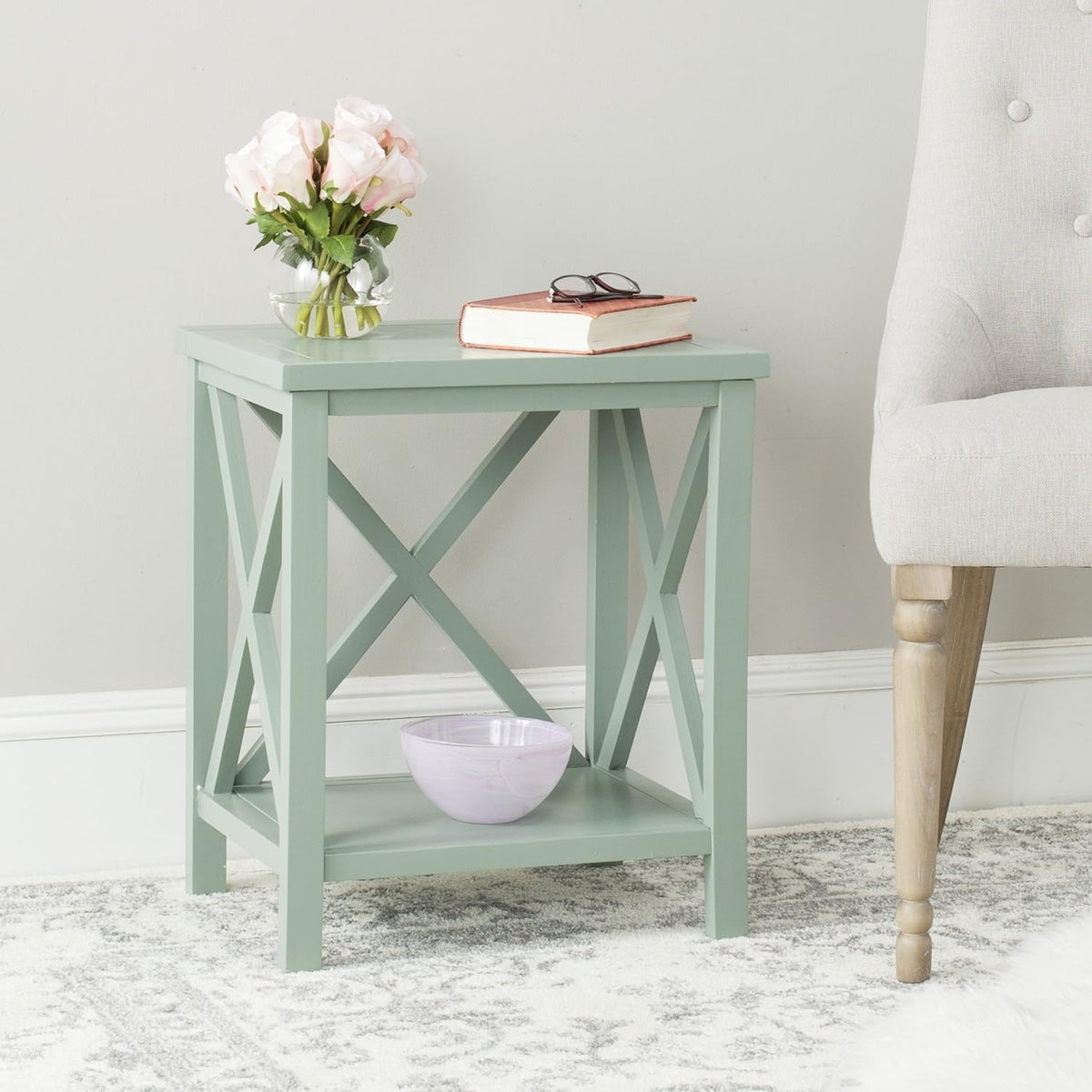 Cross Back End Table R902718