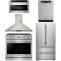 36 Gas Range, Range Hood, Refrigerator, Dishwasher and Microwave Q764645