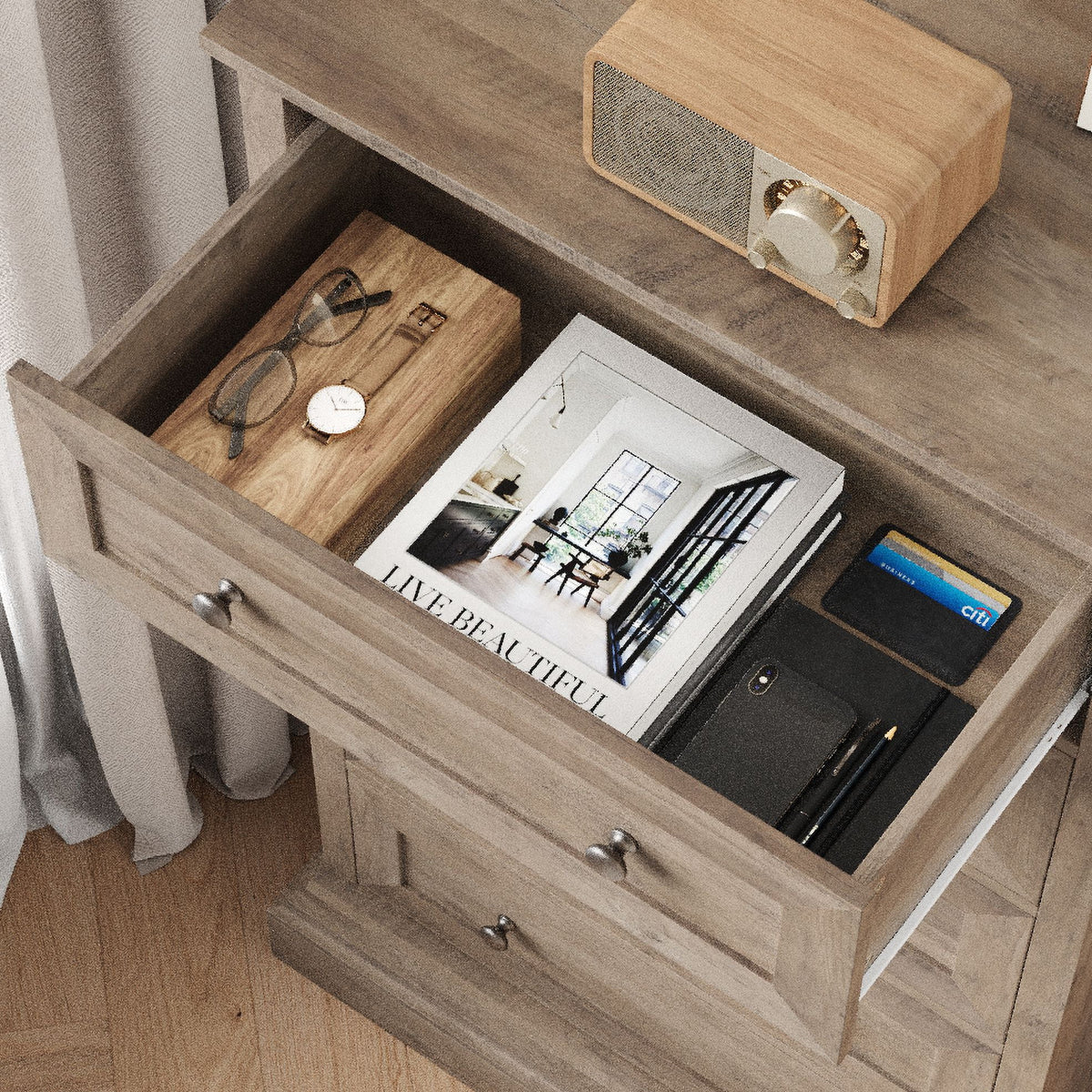 5 Drawer Wood Dresser Y77231