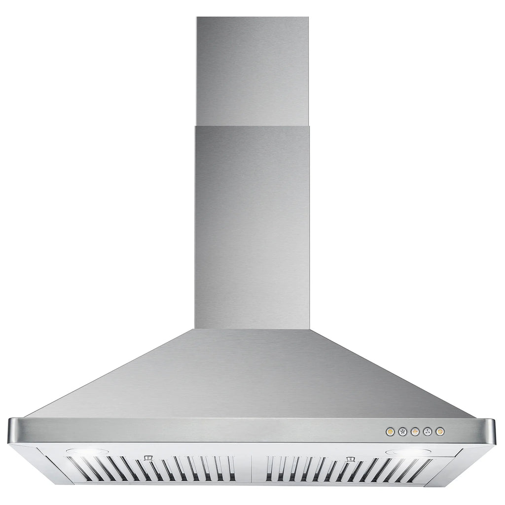 2 Piece Kitchen Appliance Package with Electric Range and Wall Mount Range Hood R359