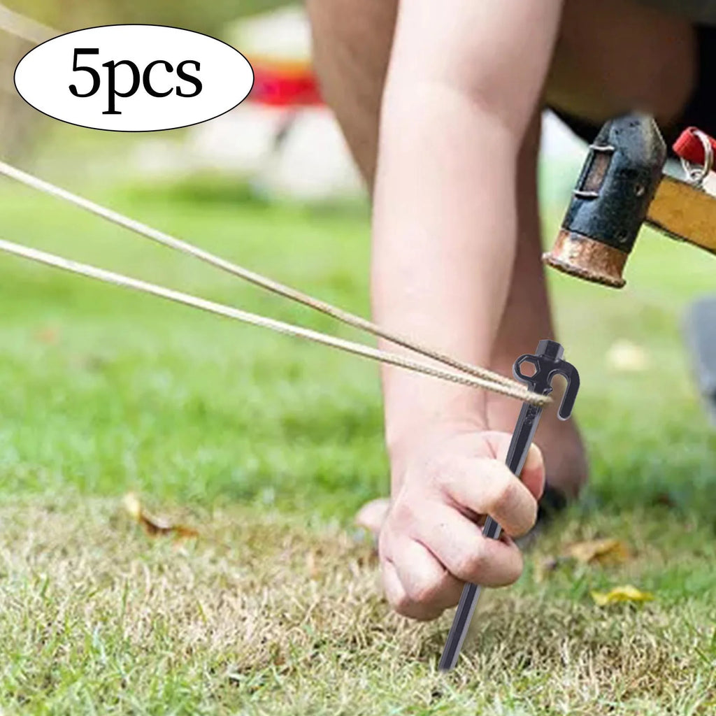 5pcs Steel Tent Stakes 30cm D3975