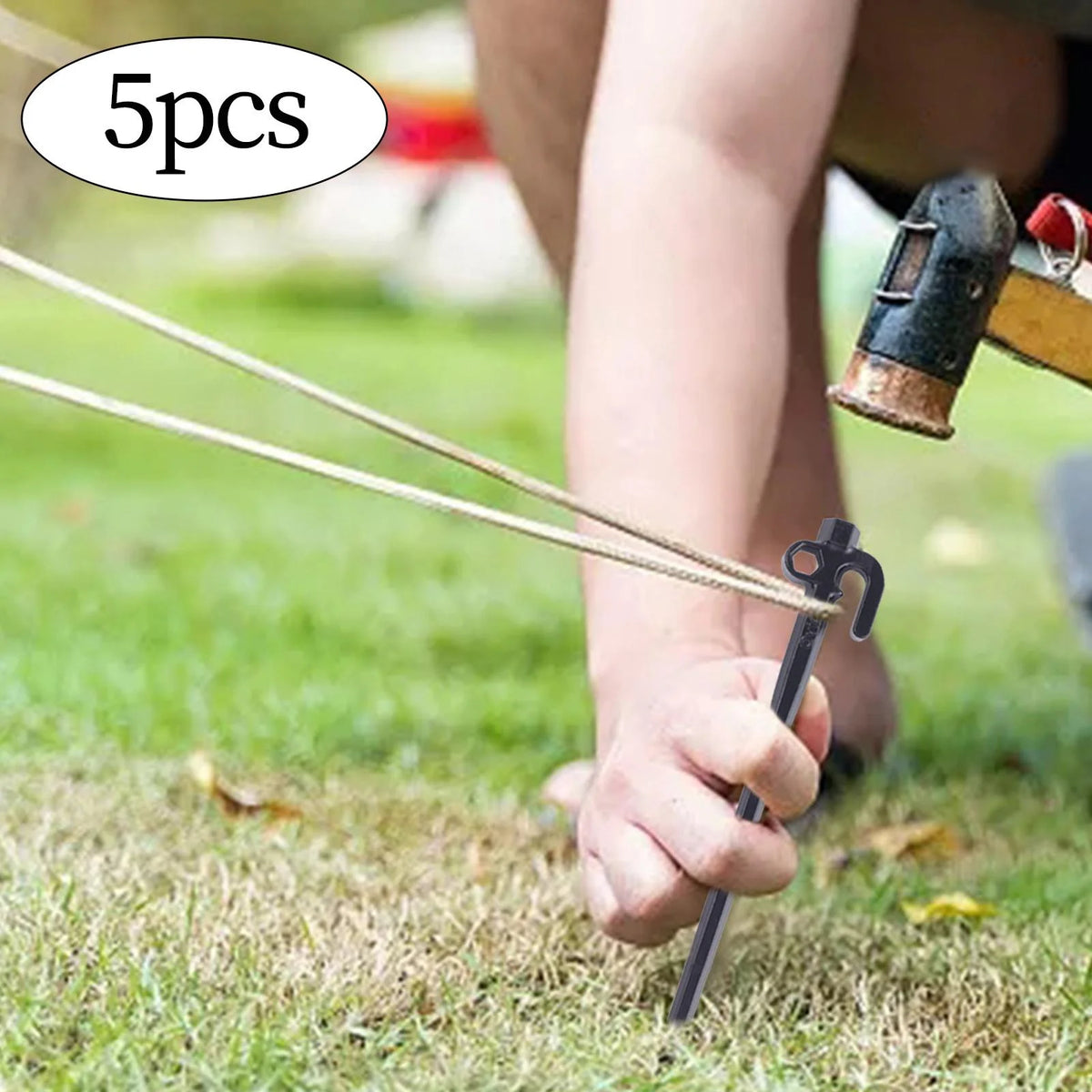 5pcs Steel Tent Stakes 30cm D3975