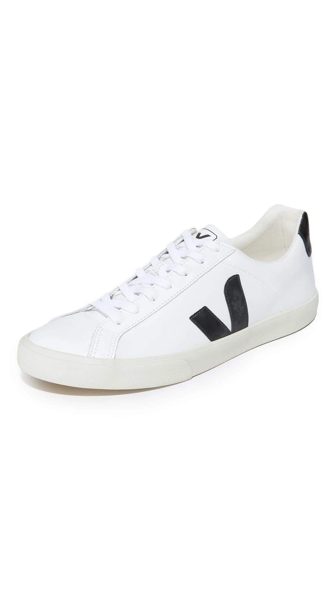Leather Extra White Black Sneakers U8006